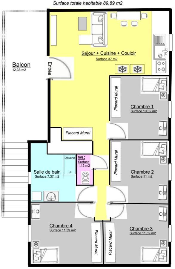 K&N - Maison A Partager Avec D'Autres Voyageurs - Chambre Privee - Jardin - Balcon Во-ан-Велен Екстер'єр фото